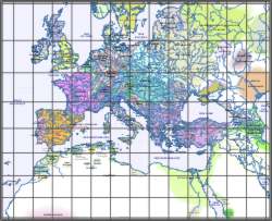 Cartes vectorielles historiques d'Europe