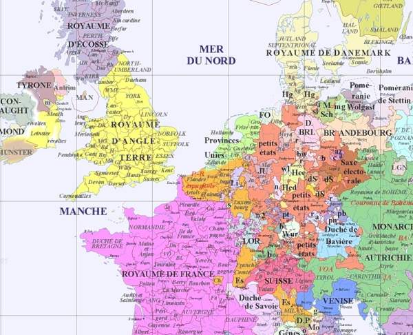 Nord-ouest an 1600