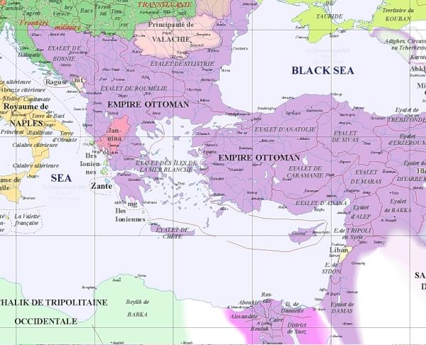 image du sud-est de l'Europe, an 1800