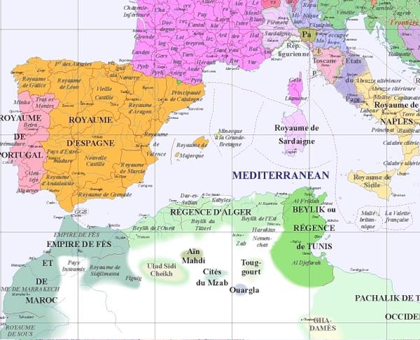 Image du sud-est de l'Europe, an 1800