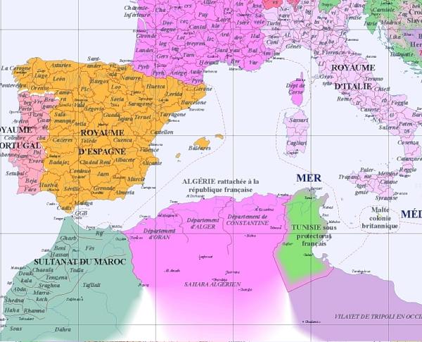 Image du sud-est de l'Europe, an 1900